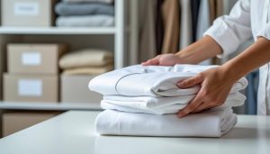 découvrez les astuces de pliage de vêtements selon marie kondo pour optimiser votre espace et maintenir le désordre à distance. apprenez à plier chaque pièce avec soin et à créer une garde-robe organisée et esthétique. transformez votre quotidien grâce à ces techniques simples et efficaces !