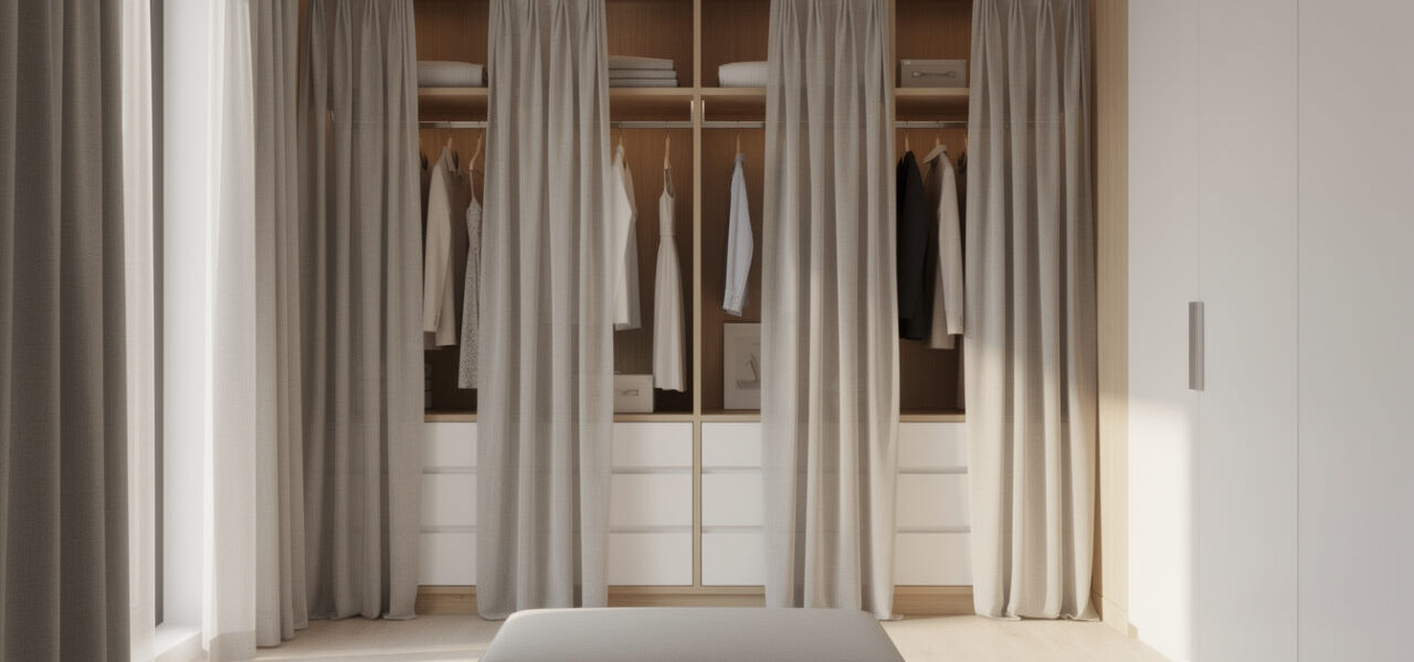 découvrez notre barre de rideaux pour dressing, une solution pratique et esthétique pour organiser et embellir votre espace de rangement.