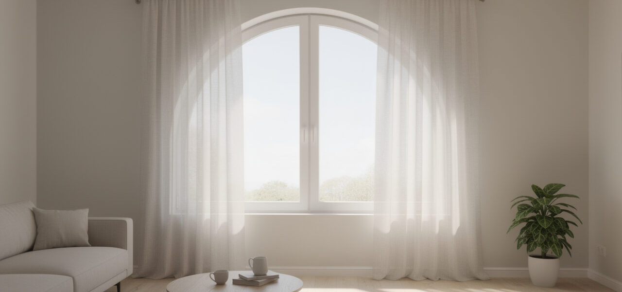 découvrez comment choisir le rideau parfait pour sublimer une fenêtre arrondie en alliant esthétique et fonctionnalité.
