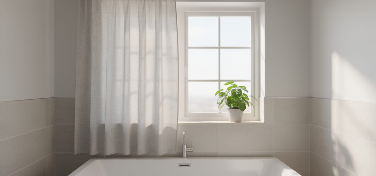 découvrez comment choisir le rideau de fenêtre idéal pour votre salle de bain en alliant style, fonctionnalité et résistance à l'humidité.
