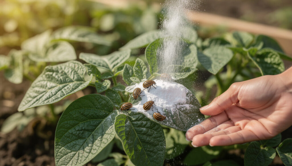 découvrez comment utiliser le bicarbonate de soude pour lutter efficacement contre les doryphores et protéger votre jardin naturellement.